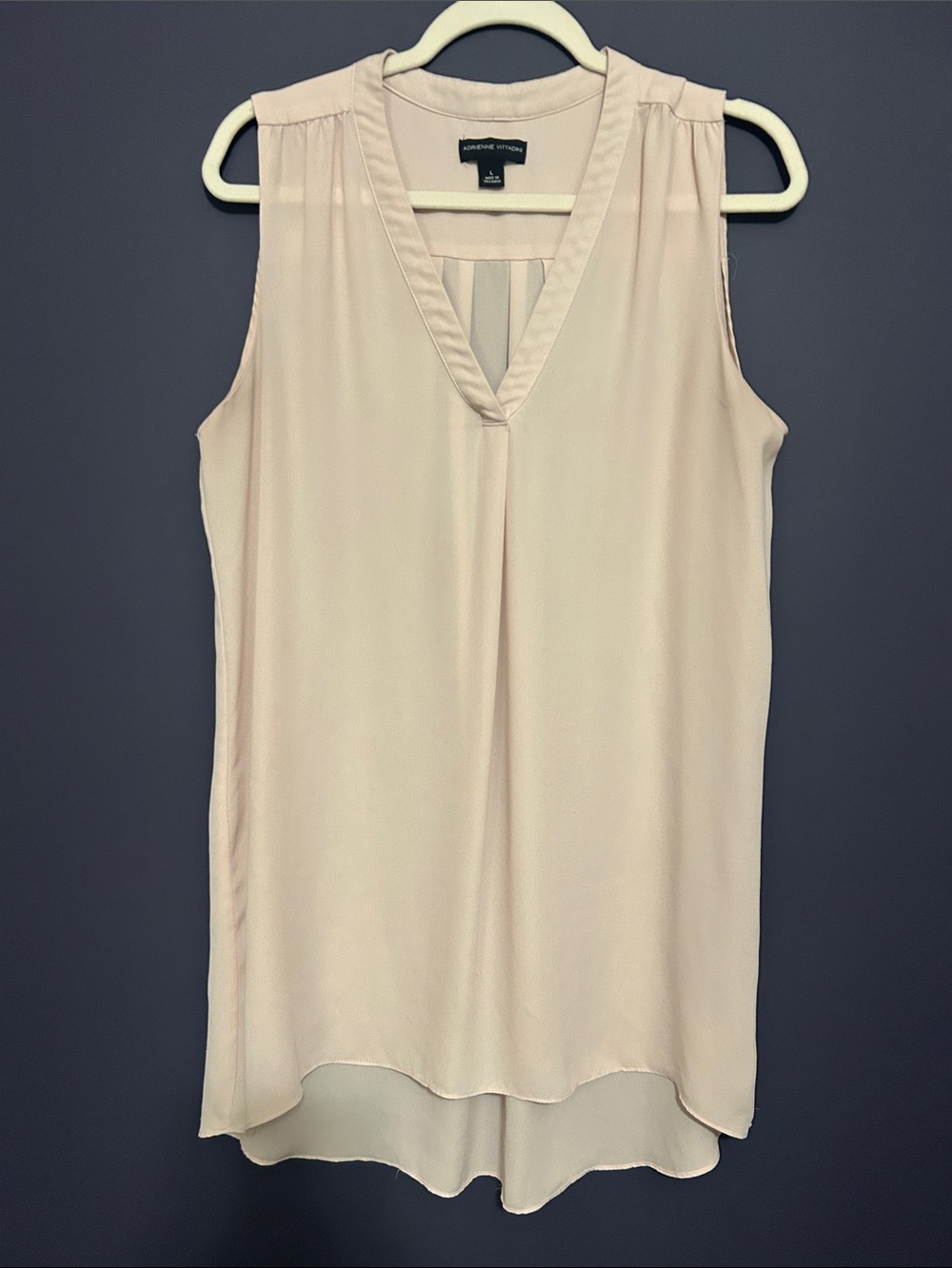 Adrienne Vittadini Sleeveless V-Neck Camisole in Blush
